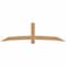 Ekena Millwork Bellingham Timber Gable Bracket, Western Red Cedar, 96"W x 28"H x 5 1/2"D x 5 1/2"F, 7/12 Pitch GBW096X28X0606BEL00SWR - alternate 1